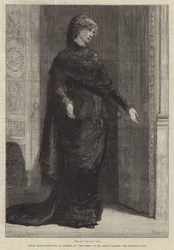 Mademoiselle Sarah Bernhardt como Gilberte, en Frou-Frou, en el Teatro Gaiety